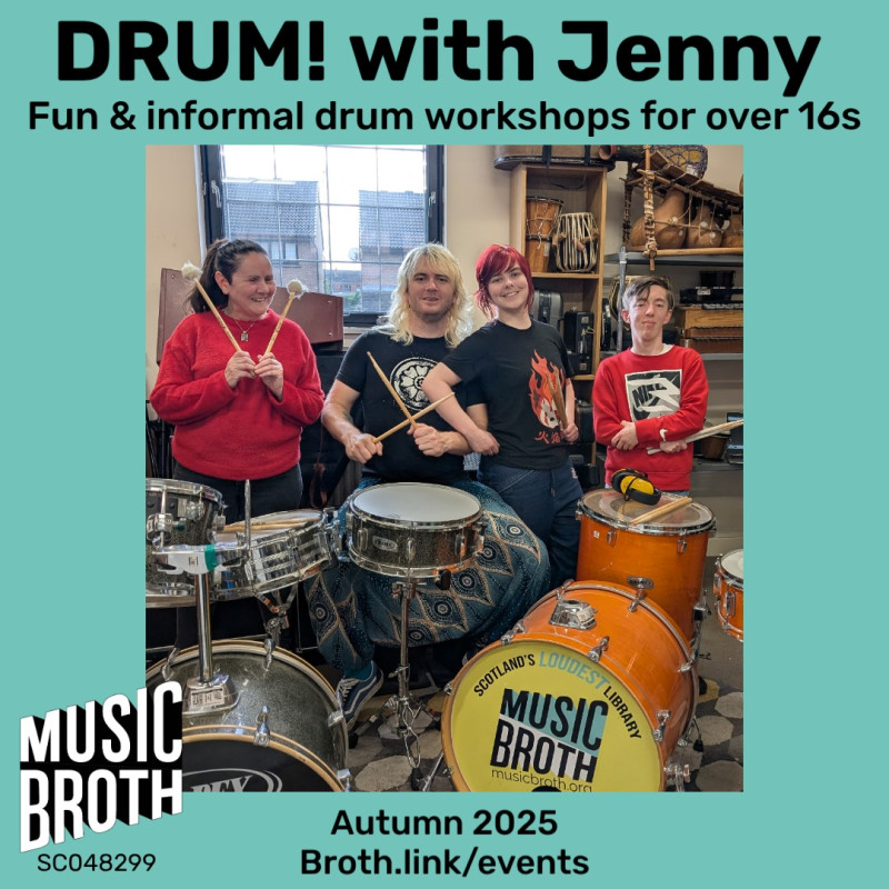 DRUM! with Jenny - Over 16s August - November 2025